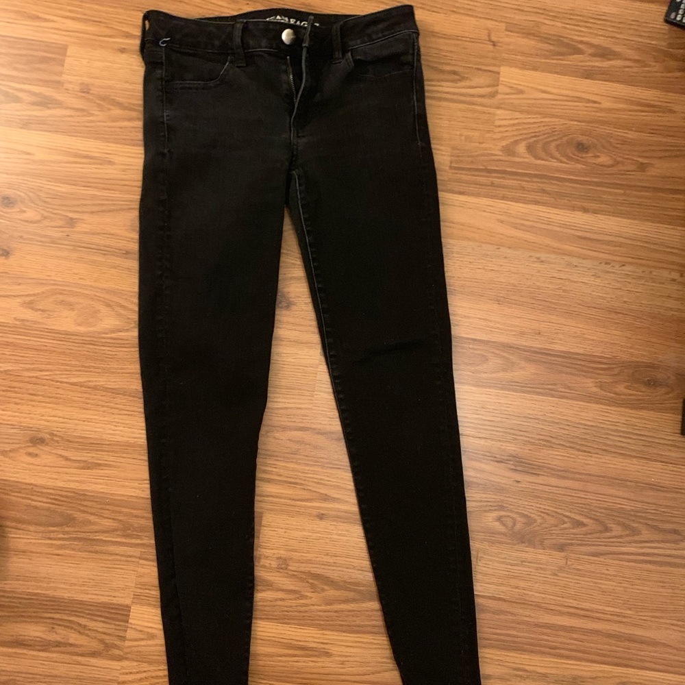 Black American eagle jeans